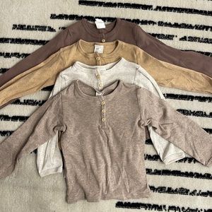 H&M Henley T’s 12M